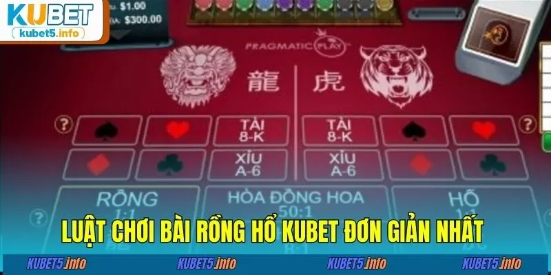 Luật chơi bài rồng hổ KUBET đơn giản nhất 